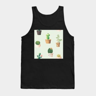 Catus Pattern Tank Top